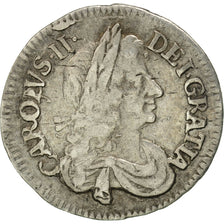 Moneda, Gran Bretaña, Charles II, 4 Pence, Groat, 1679, MBC, Plata, KM:434