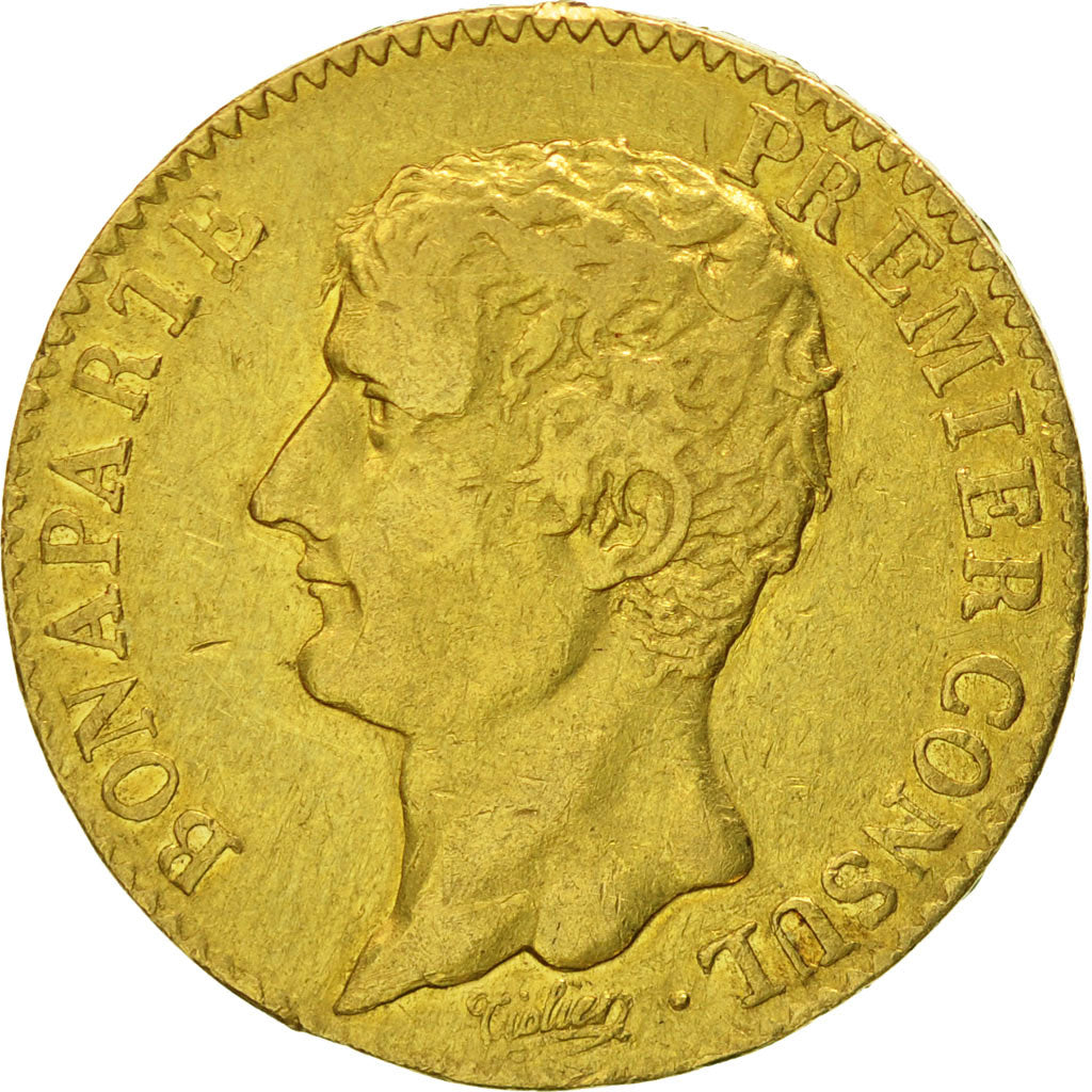 France, Napoléon I, 20 Francs, An XI, Paris, EF(40-45), Gold, KM:651