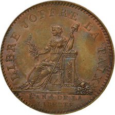 Coin, France, Essai de Brézin à la Paix (Monnoye), Essai, 1792, AU(55-58)