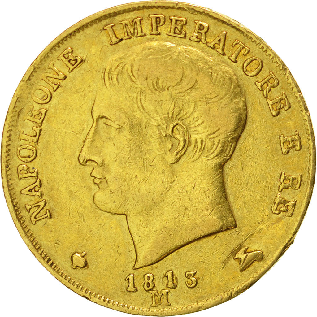 Monnaie, États italiens, KINGDOM OF NAPOLEON, Napoleon I, 20 Lire, 1813, Milan
