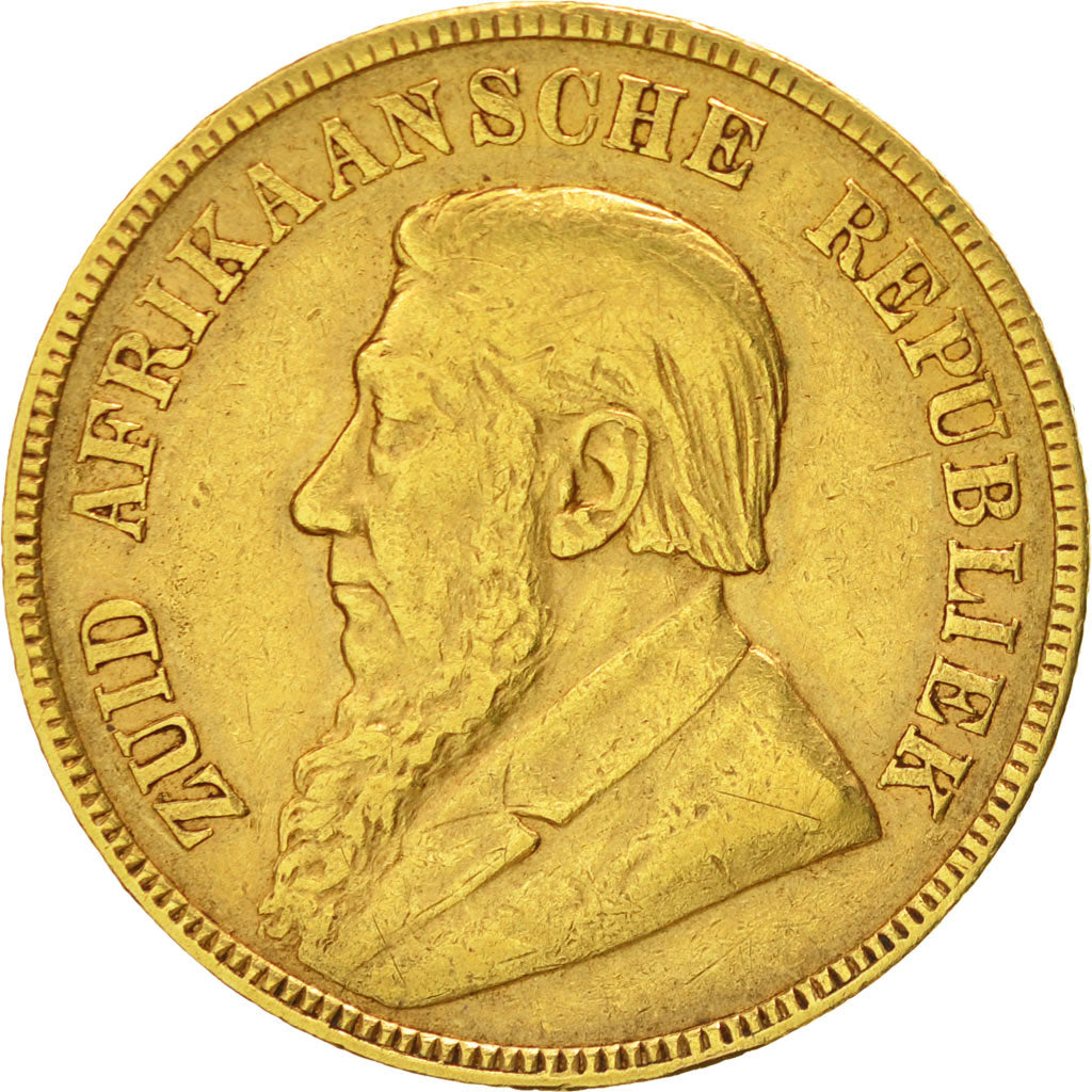Moneta, Sudafrica, Pond, Een, 1897, Pretoria, BB, Oro, KM:10.2
