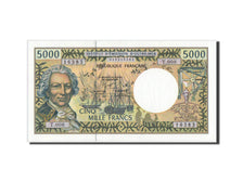 Biljet, Franse Gebieden in de Stille Oceaan, 5000 Francs, 2002, KM:3a, NIEUW