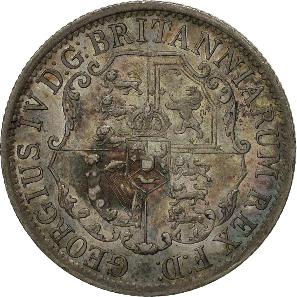 Coin, British West Indies, 1/4 Dollar, 1822, AU(55-58), Silver, KM:3