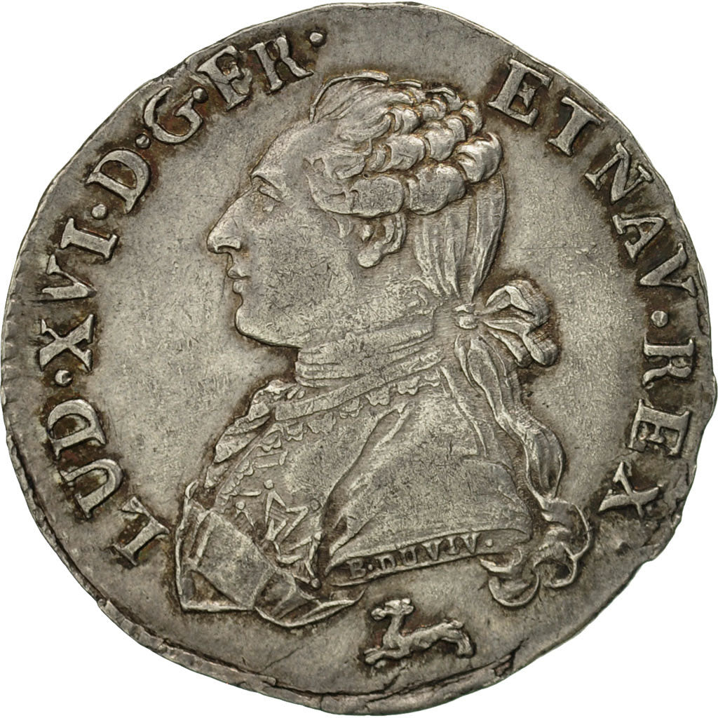 Coin, France, Louis XVI, 1/5 Écu, 24 Sols, 1/5 ECU, 1787, Orléans, AU(55-58)