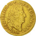Coin, France, Louis XIV, 1/2 Louis d'or aux 4 L, 1/2 Louis d'or, 1696, Caen