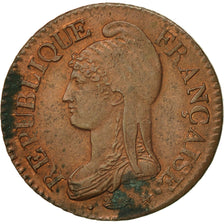 Munten, Frankrijk, Dupré, 5 Centimes, AN 7/5, Lille, PR, Bronze, KM:640.11