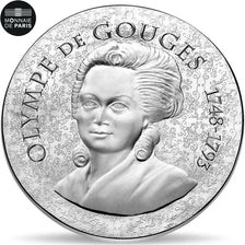 Munten, Frankrijk, Parijse munten, 10 Euro, Olympe de Gouges, 2017, FDC, Zilver
