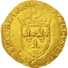 Moneta, Francia, François Ier, Ecu d'or, Paris, BB+, Oro, Duplessy:775