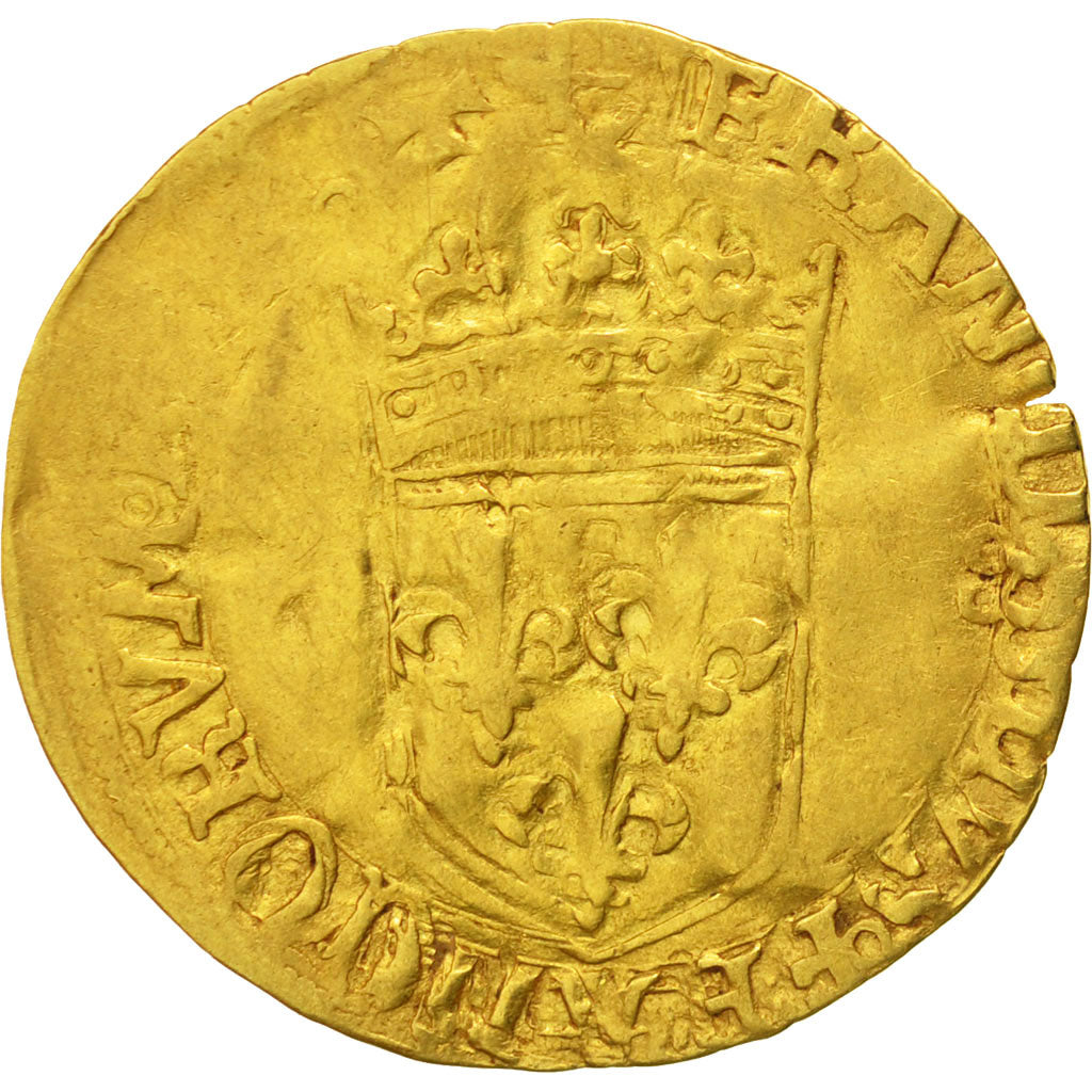 Monnaie, France, François Ier, Ecu d'or, Angers, TB+, Or, Duplessy:775