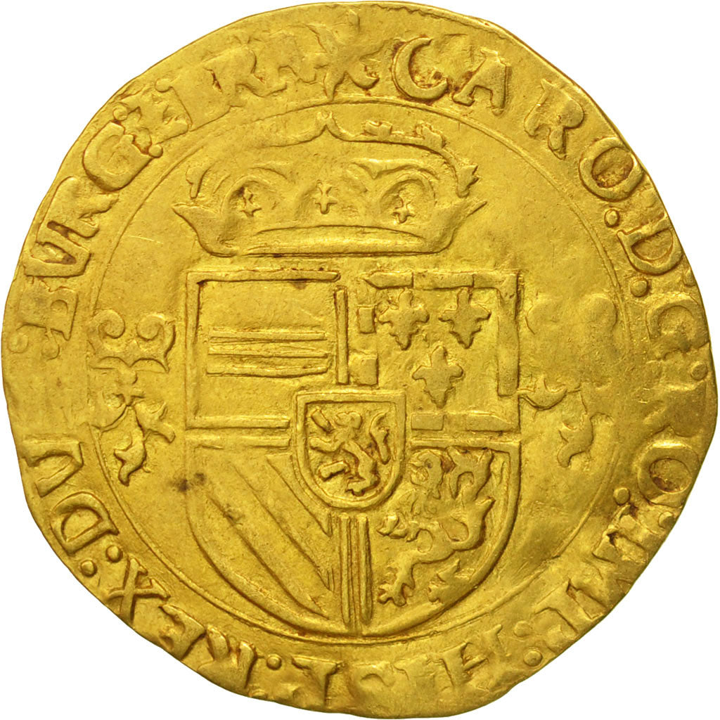 Coin, Spanish Netherlands, BRABANT, Charles Quint, Ecu d'or, 1544, Anvers