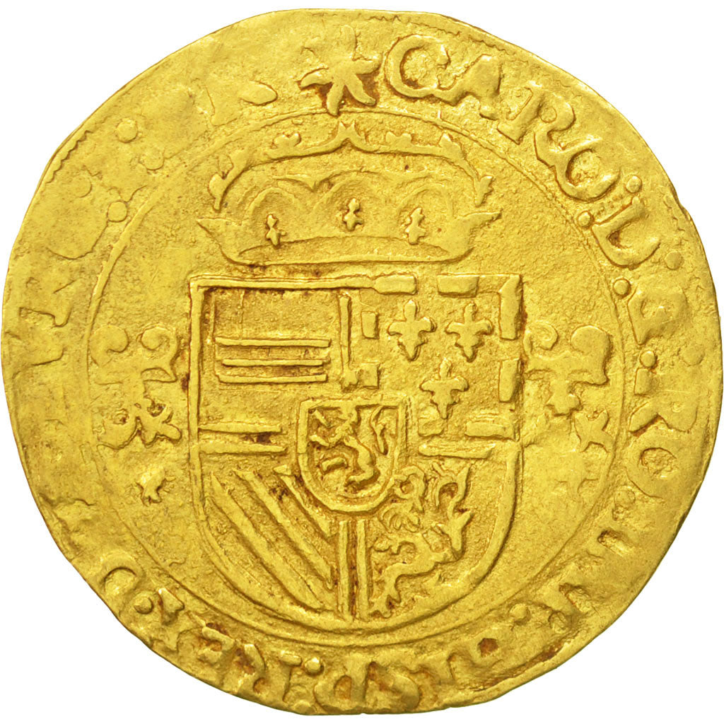 Coin, Spanish Netherlands, BRABANT, Charles Quint, Ecu d'or, 1545, Anvers