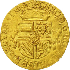 Monnaie, Pays-Bas espagnols, BRABANT, Charles Quint, Ecu d'or, 1554, Anvers