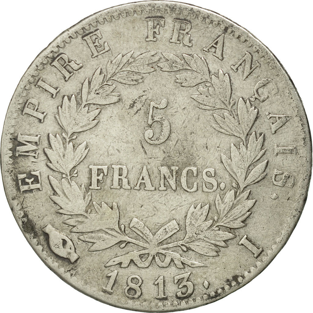 France, Napoléon I, 5 Francs, 1813, Limoges, VF(30-35), Silver, KM:694.7