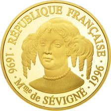 Munten, Frankrijk, Mme de Sévigné, 500 Francs, 1996, Paris, FDC, Goud