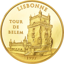 Munten, Frankrijk, Lisbonne, 500 Francs-75 Euro, 1997, Paris, FDC, Goud