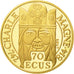 France, Charlemagne, 500 Francs-70 Ecus, 1990, Paris, MS(65-70), Gold, KM:990
