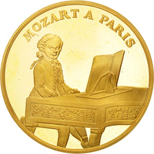 France, Mozart, 500 Francs, 1991, Paris, MS(65-70), Gold, KM:1001, Gadoury:C15