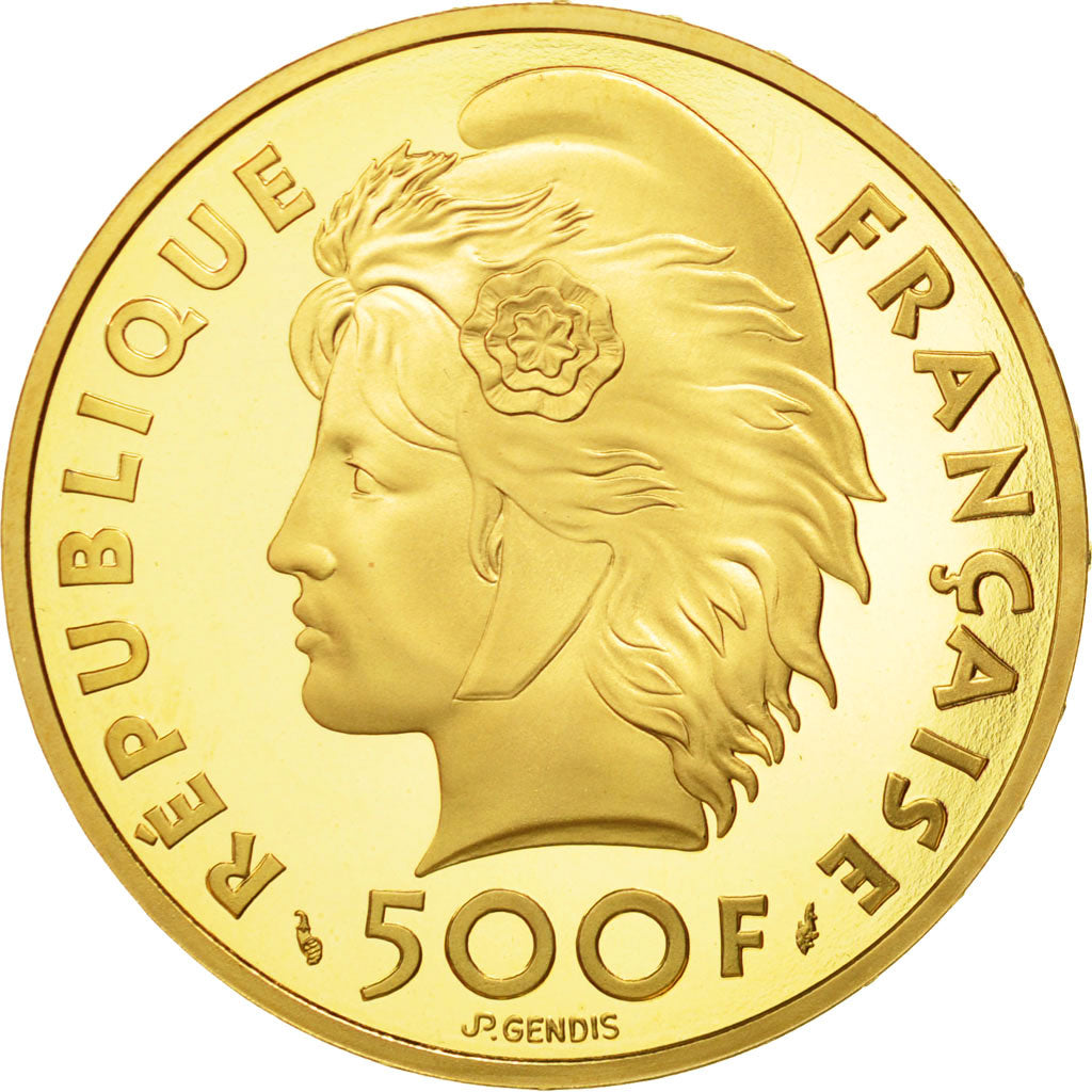 Monnaie, France, Ephèbe d'Agde, 500 Francs-70 Ecus, 1993, Paris, FDC, Or