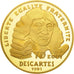 Moneda, Francia, Descartes, 500 Francs-70 Ecus, 1991, Paris, FDC, Oro, KM:1003