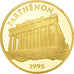 Munten, Frankrijk, Parthénon, 500 Francs-70 Ecus, 1995, Paris, FDC, Goud