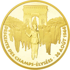 France, Libération de Paris, 500 Francs, 1994, Paris, MS(65-70), Gold, KM:1057