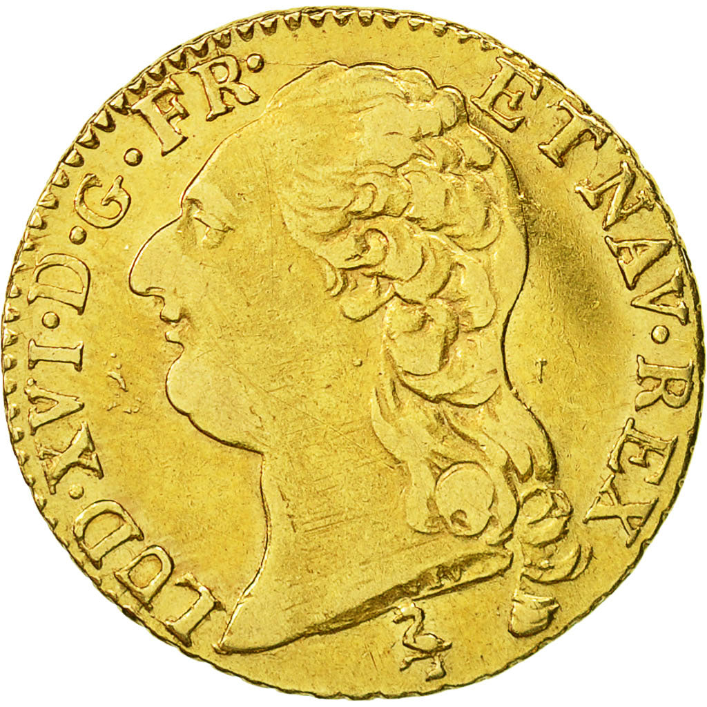 France, Louis XVI, Louis d'or à la tête nue, 1786, Paris, Gold, KM:591.1
