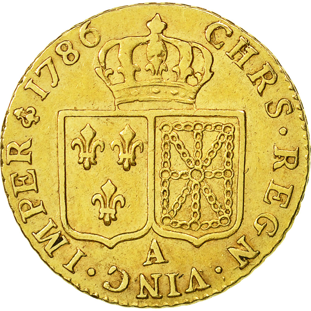France, Louis XVI, Louis d'or à la tête nue, 1786, Paris, Gold, KM:591.1