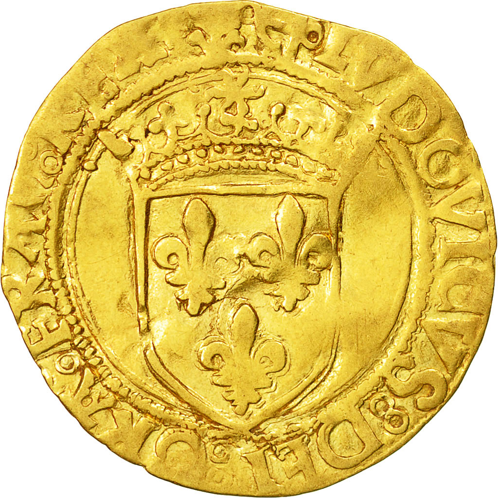 Coin, France, Louis XII, Ecu d'or, Undated, EF(40-45), Gold, Duplessy:647