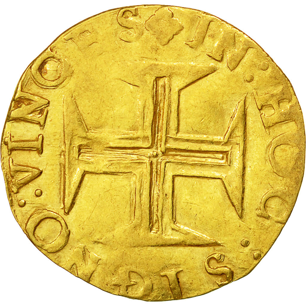 Coin, Portugal, Sebastião, Cruzado (500 Reis), Undated, Lisbon, EF(40-45), Gold