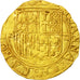 Spain, Jeanne et Charles, Escudo, Seville, VF(30-35), Gold