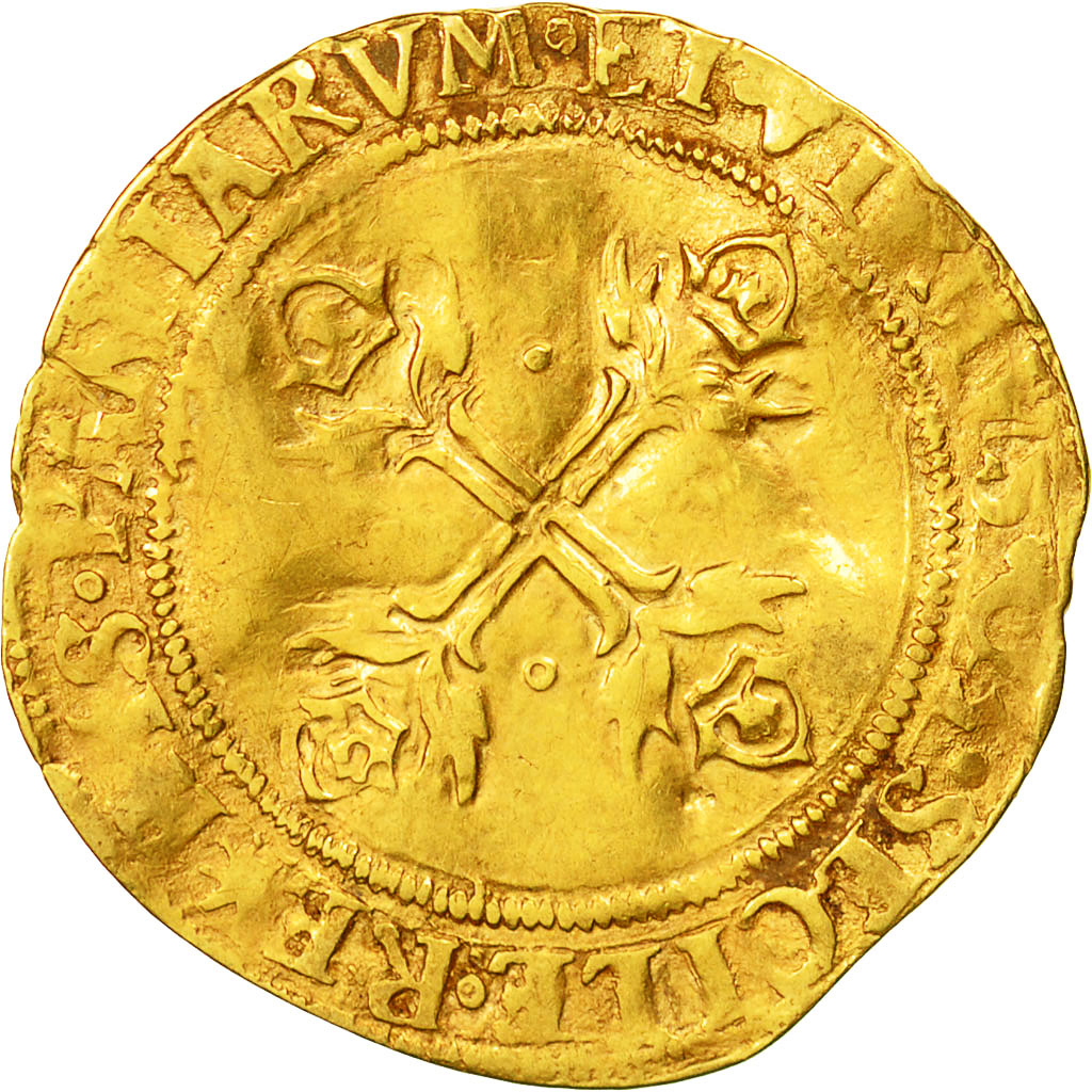 ITALIAN STATES, Carlo V, Scudo, Naples, F(12-15), Gold