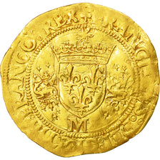 Coin, France, François Ier, Ecu d'or aux Salamandres, Ecu d'or, Toulouse
