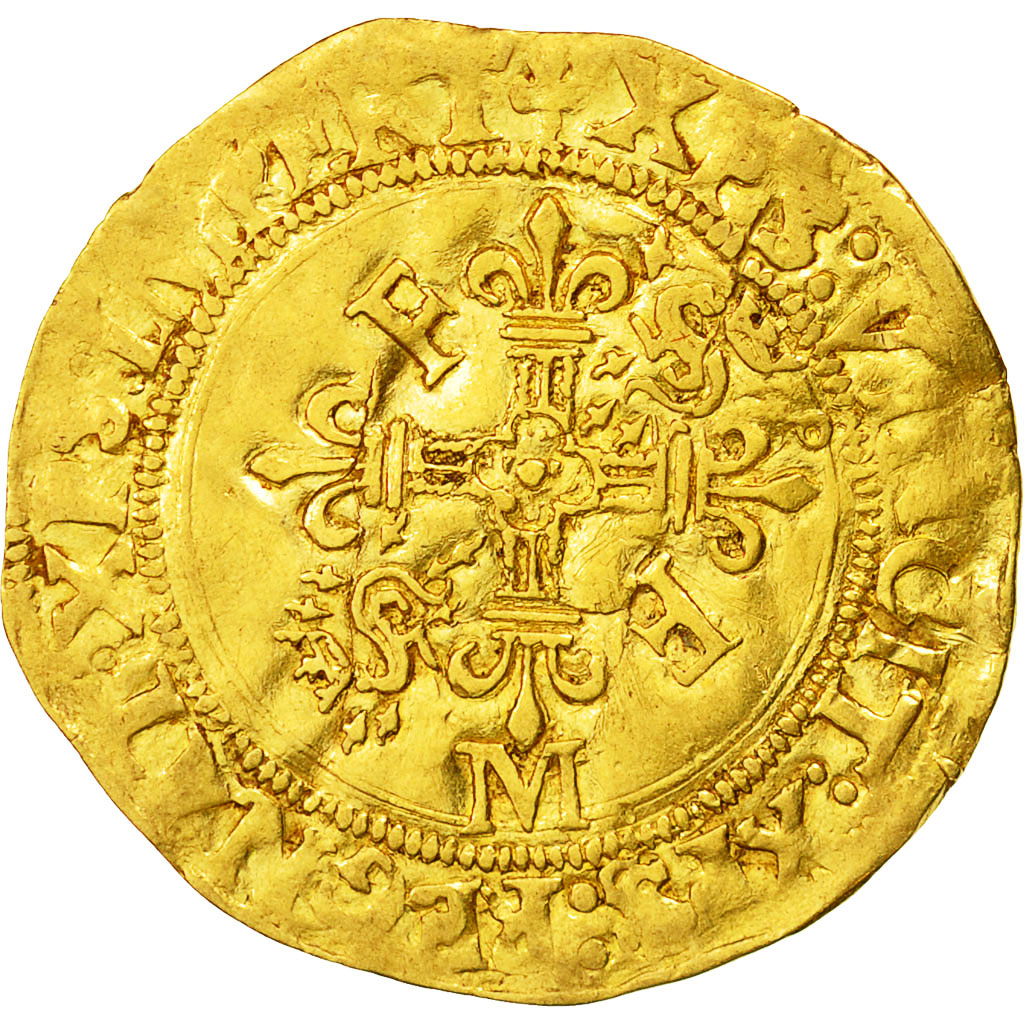 Münze, Frankreich, François Ier, Ecu d'or aux Salamandres, Ecu d'or, Toulouse