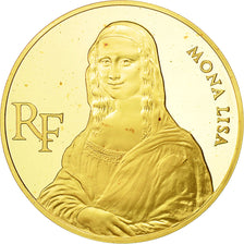 Munten, Frankrijk, Mona Lisa, 500 Francs, 1993, Paris, UNC-, Goud, KM:1024