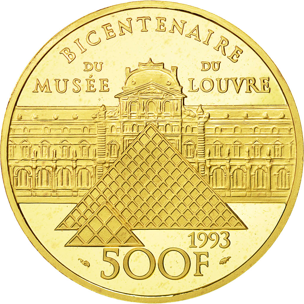 France, Vénus de Milo, 500 Francs, 1993, Paris, SPL, Or, KM:1025.1