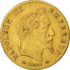 Moneda, Francia, Napoleon III, Napoléon III, 5 Francs, 1866, Paris, MBC+, Oro
