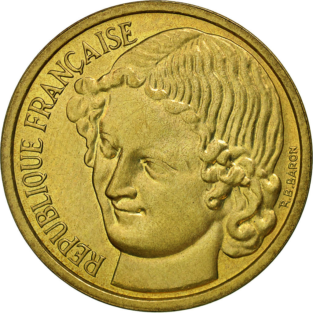 Coin, France, Essai de Baron, 20 Centimes, 1961, Paris, MS(63), Cupro-nickel
