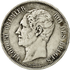 Belgium, Leopold I, 5 Francs, 5 Frank, 1852, VF(30-35), Silver, KM:17