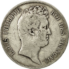 Coin, France, Louis-Philippe, 5 Francs, 1830, Paris, VF(20-25), Silver