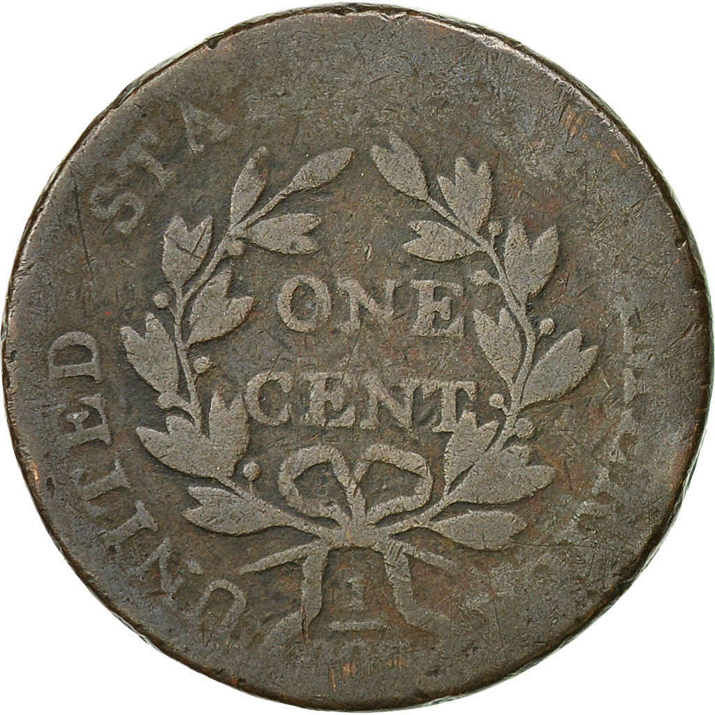 Estados Unidos, Draped Bust Cent, Cent, 1802, U.S. Mint, BC, Cobre, KM:22