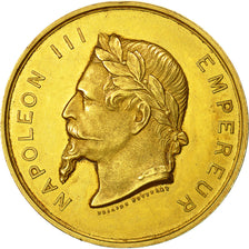 France, Medal, Napoléon III - Comice Agricole de Montdidier, Desaide, SUP, Or