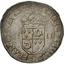 Munten, Frankrijk, Henri IV, 1/4 Ecu, 1603, Grenoble, ZF+, Zilver, KM:30