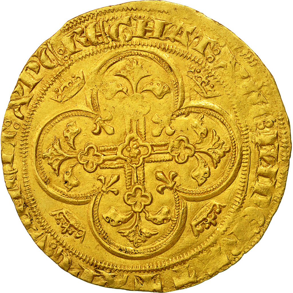 Coin, France, Philippe VI, Ange d'Or, VF(30-35), Gold, Duplessy:255B