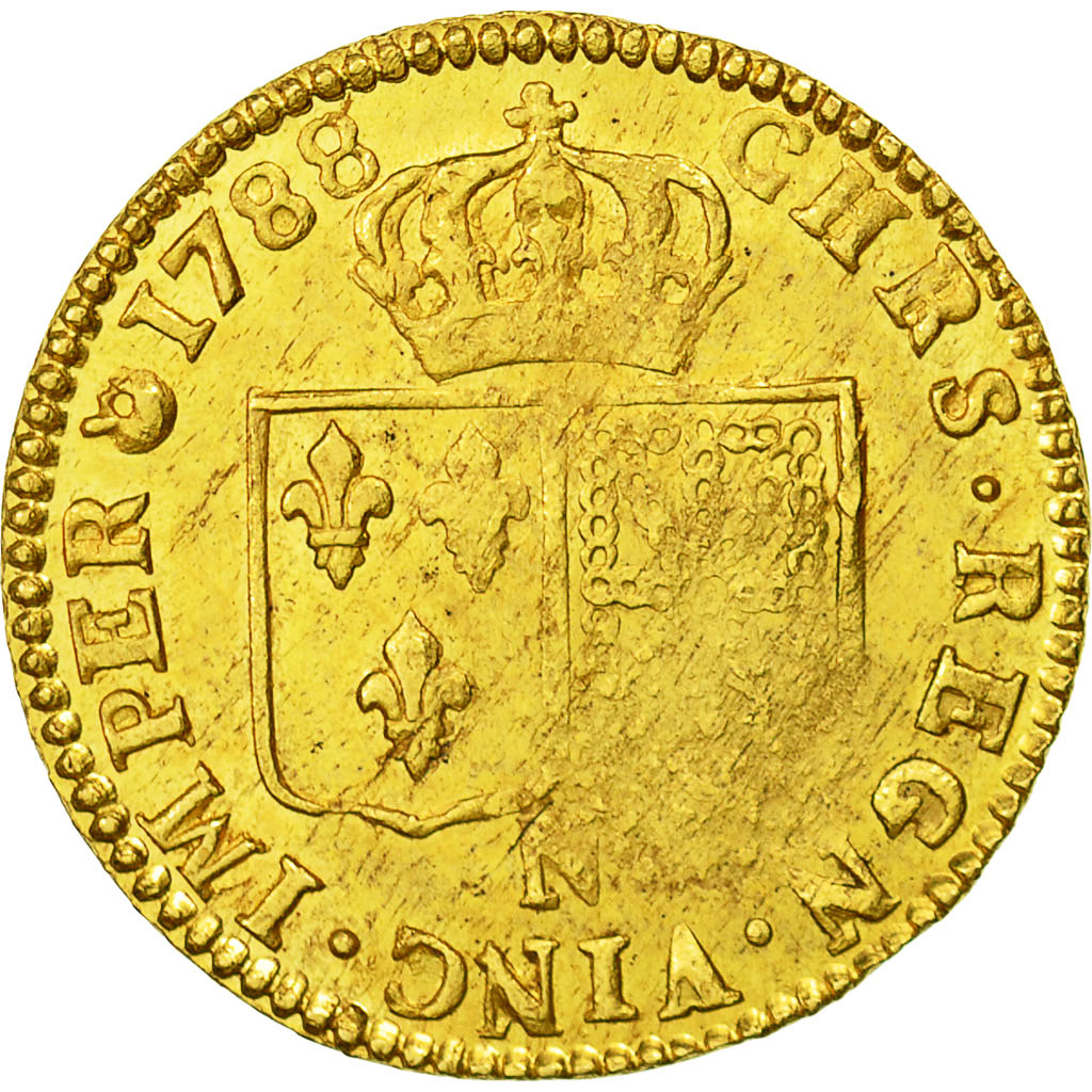 Francia, Louis XVI, Louis d'or à la tête nue, 1788, Montpellier, KM:591.11