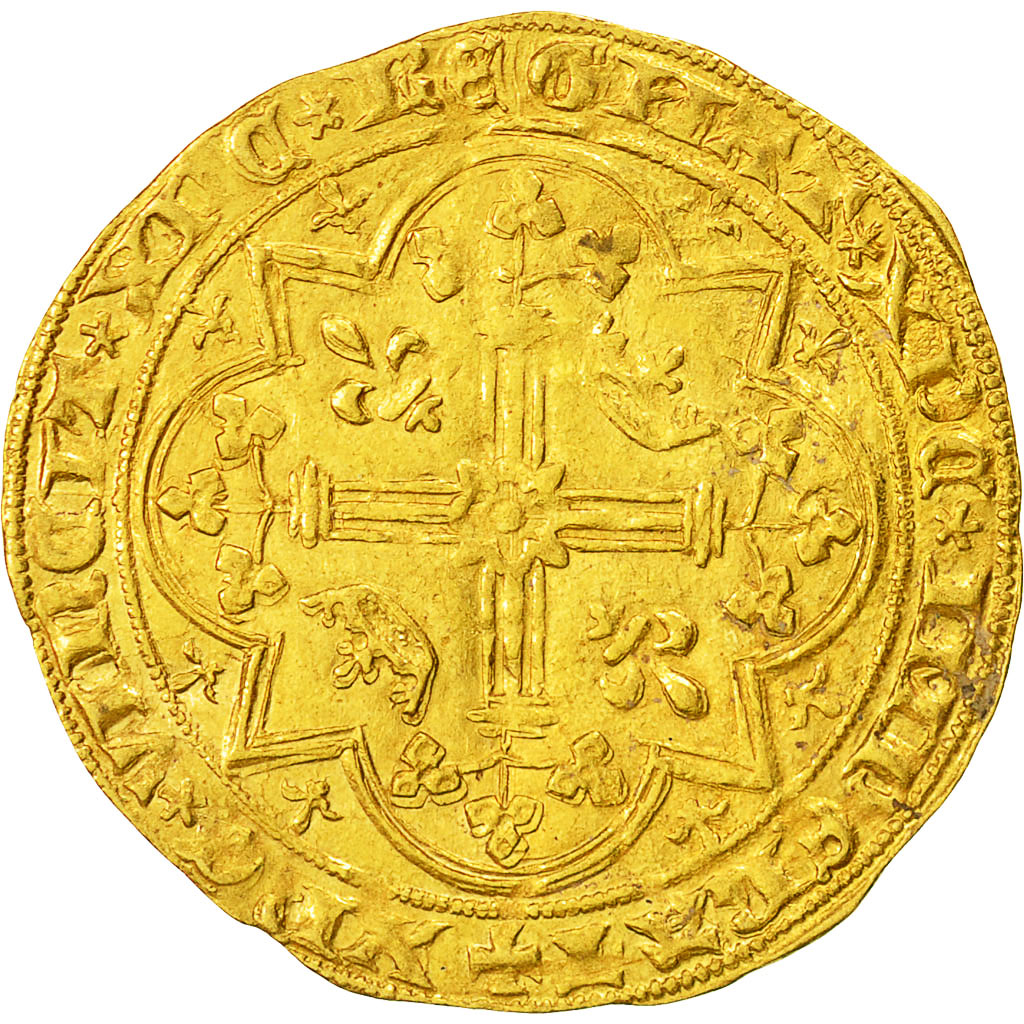 Coin, France, Charles V, Franc à pied, AU(50-53), Gold, Duplessy:360