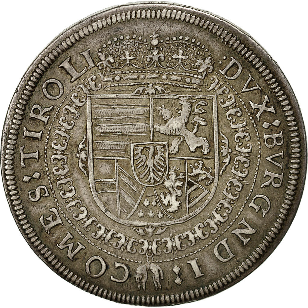 Coin, Austria, Leopold, Thaler, 1630, Hall, AU(50-53), Silver, KM:629.2