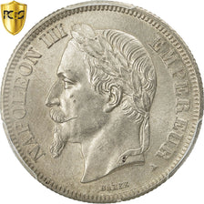 Moneda, Francia, Napoleon III, Napoléon III, 2 Francs, 1866, Paris, PCGS, MS64