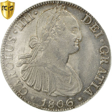 Moneta, Messico, Charles IV, 8 Reales, 1806, Mexico City, PCGS, Genuine, SPL
