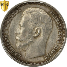 Monnaie, Russie, Nicholas II, 50 Kopeks, 1914, St. Petersburg, PCGS, MS63, SPL
