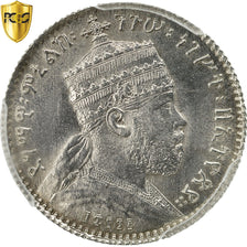 Münze, Äthiopien, Menelik II, Gersh, 1895 (1902-03), Paris, PCGS, MS65, STGL
